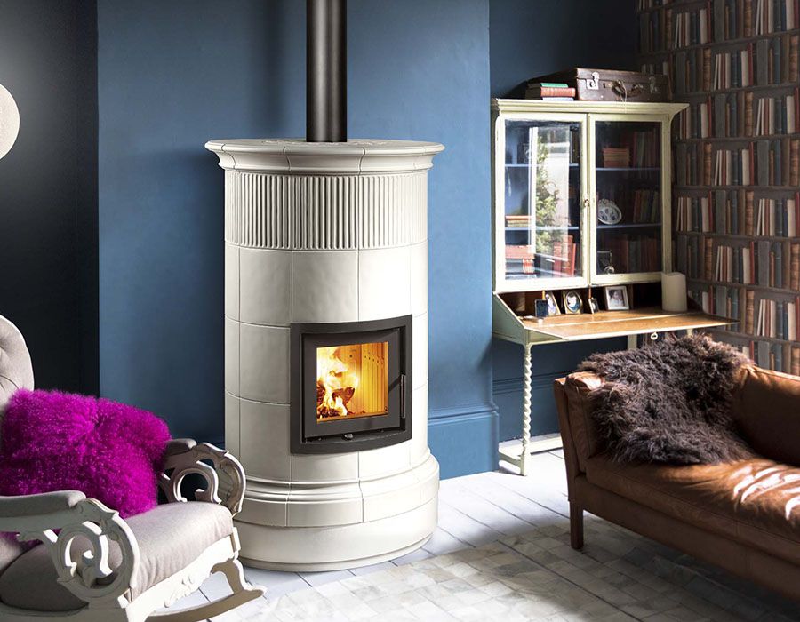 keramikas kamīnkrāsns la stubetta rondo 9