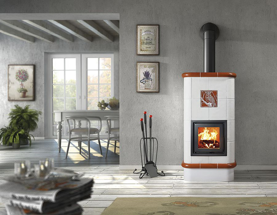 keramikas podiņu kamīnkrāsns la stubetta quadra 3