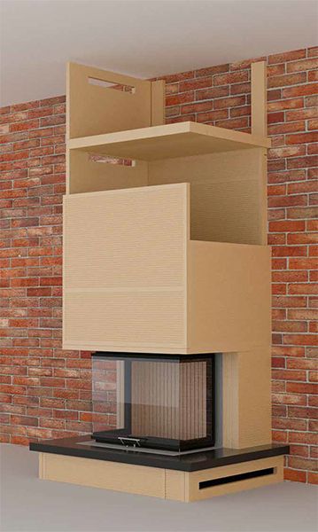 karstumizturīgas plāksnes grenaisol kamīna apdare