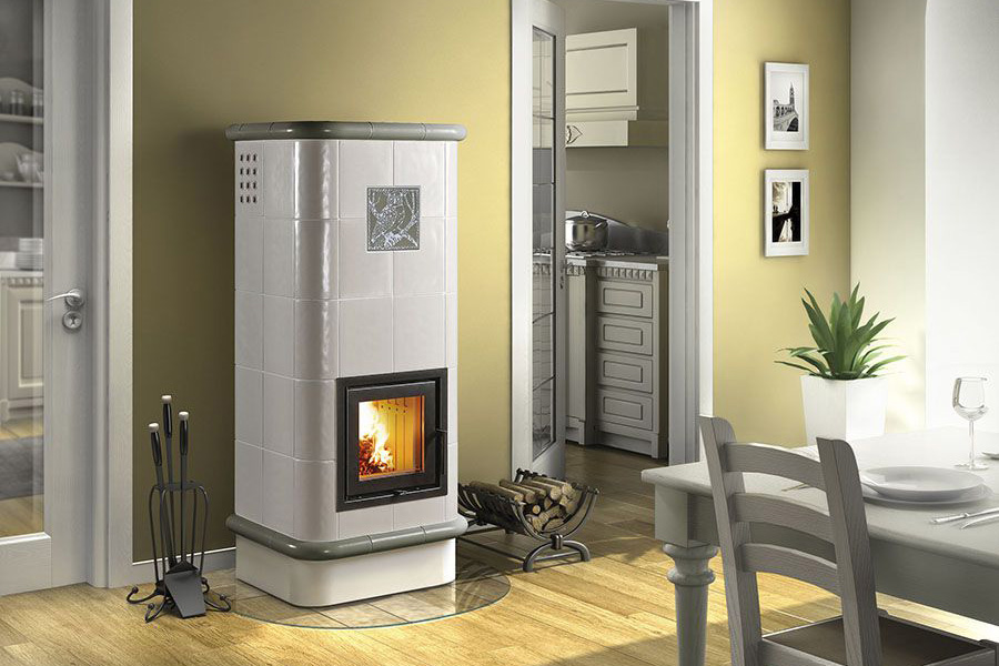 keramikas podiņu kamīnkrāsnis