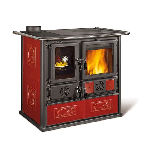 malkas plītis la nordica rosa sinistra reverse ar bordo krāsas keramikas apdari