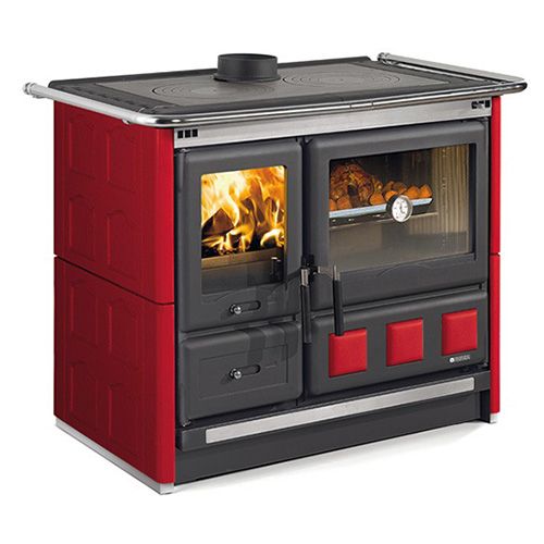 malkas plītis la nordica rosa xxl maiolica ar bordo krāsas keramikas apdari