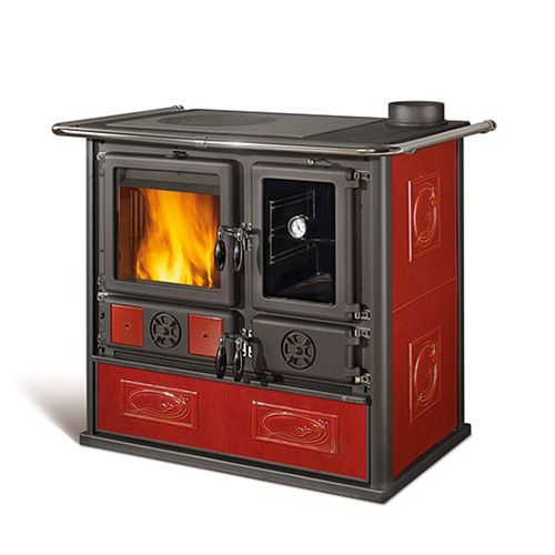 malkas plītis la nordica rosa reverse ar bordo krāsas keramikas apdari